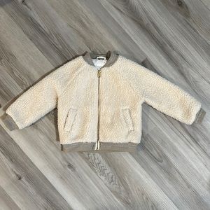 Cream Sherpa Gymboree 3T jacket coat
